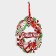 Decorative decoration (suspension) "Happy New Year" 27.5x28 cm