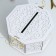 Family Bank with monograms, White, MDF, 27x27x16.5 cm