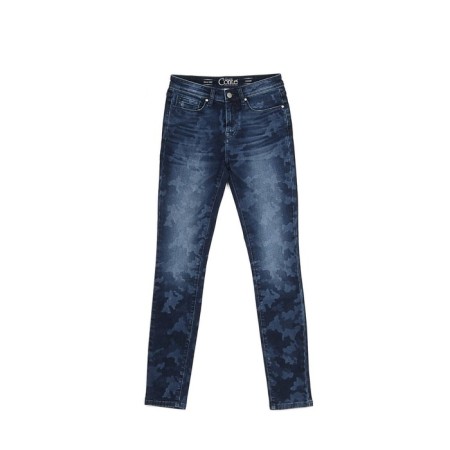 Women's jeans CONTE Elegant "Camouflage", size XL, dark blue color-2