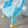Children's lining - a seat on the toilet with a step, with a soft seat, blue color
