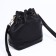 Cross-Body bag on puff, black color