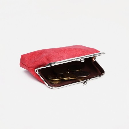 Women's wallet on the farmar, red color-1