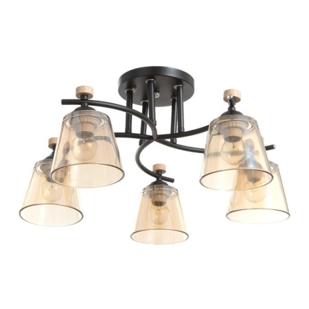 Alatei chandelier 5he27 40w is black 58x58x27 cm Bayerlux