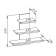 Wall -mounted shelf, 600 × 212 × 600 mm, color wenge
