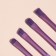 A set of makeup brushes, 6 items, PVC package, purple color