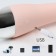 Massage vibrator, 10 modes, 22 x 3 cm, USB ZU, pink