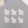 Decor for creativity Polystone "Horse-rocking" White set 6 pcs 3x3 cm