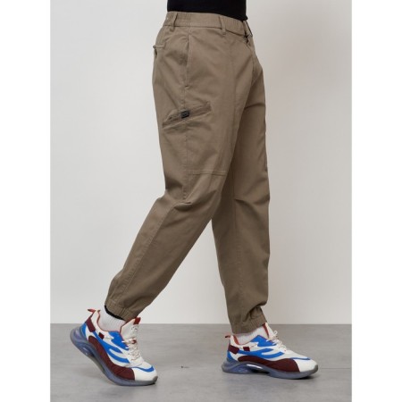 Cargo jeans men, size 44, beige color-2