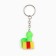 New Year keychain for keys, voluminous "New Year: Snake in Gift" 2.7 x 8.5 cm