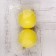 Set of balls plastic D-8 cm, 2 pcs "matte" yellow