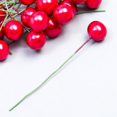 Stamens for flowers "Ball pearl-raspberry" d = 1.2 cm 6x1.2x1.2 cm