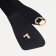 Women's belt, width 6-10 cm, elastic band, metal buckle, black color