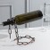 Stand for the bottle of the share "chain", 18.5 × 13 × 19 cm, brown color