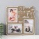 Photo frame LHDF "Dad" 33x33 in 3 photos 10x15 cm, col. oak/white (plastic screen)