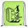A bag for shoes 420 x 340 mm, silk -screen printing, Phoenix "Bord without borders" Green 62502