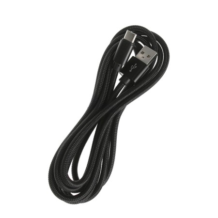 Windigo, Type -C - USB, 2.1 a, nylon braid, 2 meters, black-2