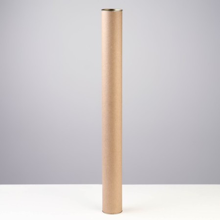 TUBUS 63x670 mm (650 mm inside height), dense cardboard, metal cover