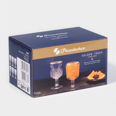 Timeless glass glasses set, 60 ml, 6 pcs-2
