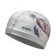 ATEMI Pu 305 swimming cap, fabric with polyurethane coating, silver color, print