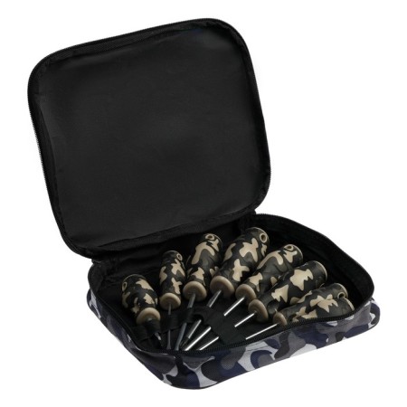 A set of screwdrivers in the tundra bag, 2k handle, PH0-1-2, SL3-5-6, 38-125 mm, 8 pcs.