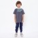 T -shirt for a boy, gray color, height 128 cm