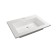 Paola Parma sink, half -vested, 65 cm, rectangular