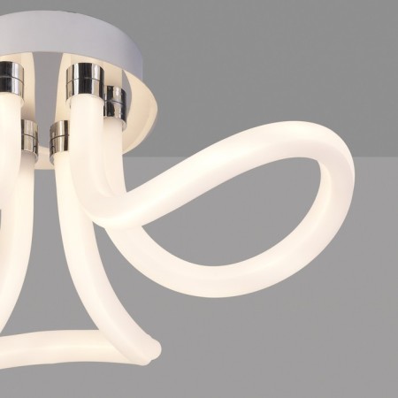 Ceiling chandelier Mantra Line, Led, 3000lm, 3000k, 200 mm, chromium color-3