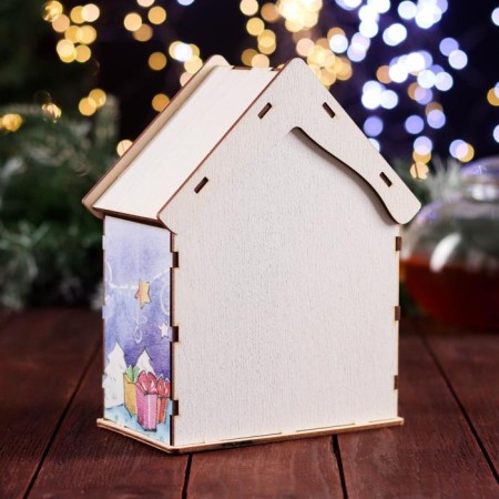 Tea house for two rows "Santa Claus" 15.5 × 9.6 × 20 cm-3