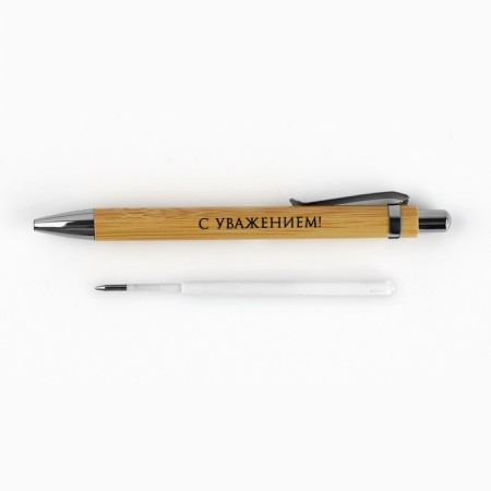 Bamboo pen in a wooden case "beloved teacher"-7