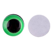 Elose -based eyes, set of 10 pcs., Size 1 pc. - 10 mm, green color