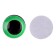 Elose -based eyes, set of 10 pcs., Size 1 pc. - 10 mm, green color