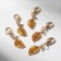 Charm "leaf", the color of the gold
