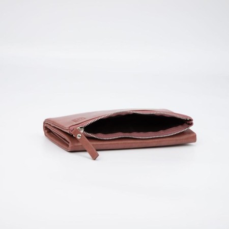 Women's wallet on magnets, pink color-3