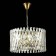 Suspension lamp ST LUCE. SL1170.303.06. Fabio. 6x40 watts, E14, 50x50x29 cm, brass color