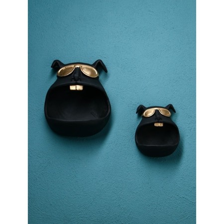 Set of stands for the little things "dog", polystone, 25 cm, black color-3