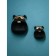 Set of stands for the little things "dog", polystone, 25 cm, black color
