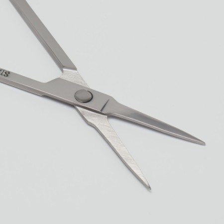 Scissors manicure, straight, narrowed, 9 cm, silver color-3