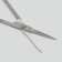 Scissors manicure, straight, narrowed, 9 cm, silver color