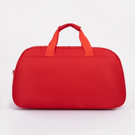 Road bag with lightning, 2 outer pockets, long belt, red color-1