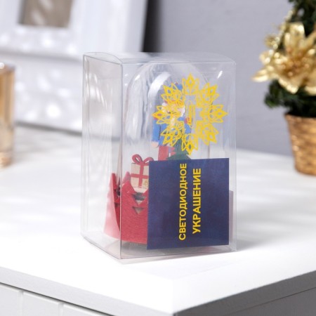 LED figure under the dome "Nutcracker" 6 × 9.5 × 6 cm, wood, batteries LR1130x3, glow warm white-3