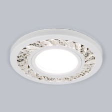 Точечный светодиодный светильник Elektrostandard, Arid, 95х95х25 мм, G5.3, 4200К, цвет прозрачный, белый