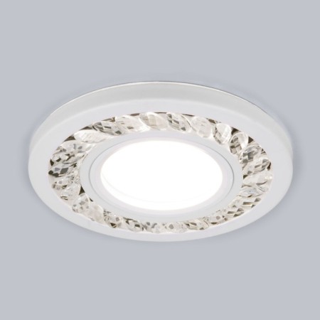 Pometal LED lamp Elektrostandard, Arid, 95x95x25 mm, G5.3, 4200K, transparent, white color