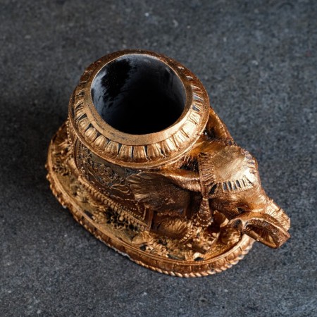 Pencil "Elephant" Bronze, 12x10x10cm-3
