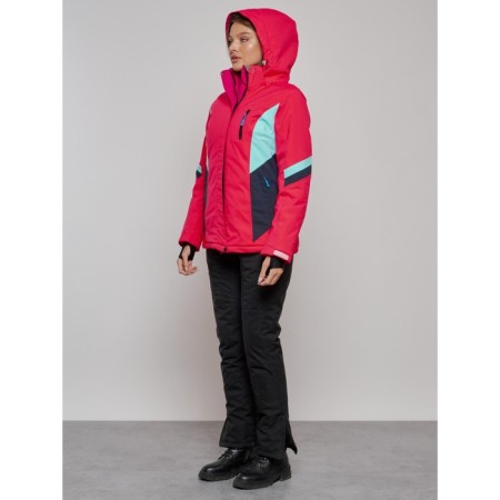 Ski jacket female winter, size 50, pink color-15
