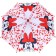 Children's umbrella. Minnie Mouse, red, 8 knitting needles d = 86 cm
