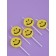 Candles for the Smile cake, 5 pcs, yellow