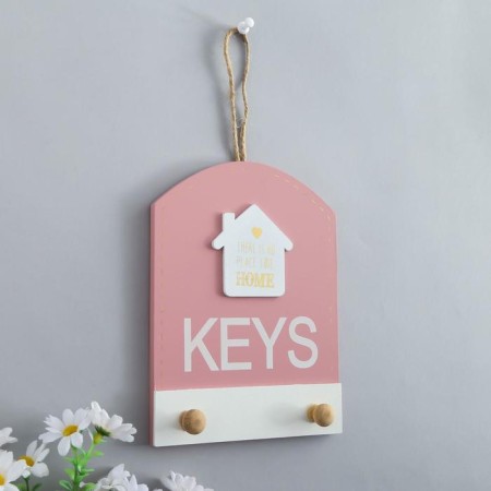 Hooks decorative wood "house. Keys" mix 19x14x3 cm-1
