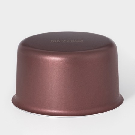 Form for the cake, 1.1 l, d = 14 cm, anti -stick coating, burgundy color-1