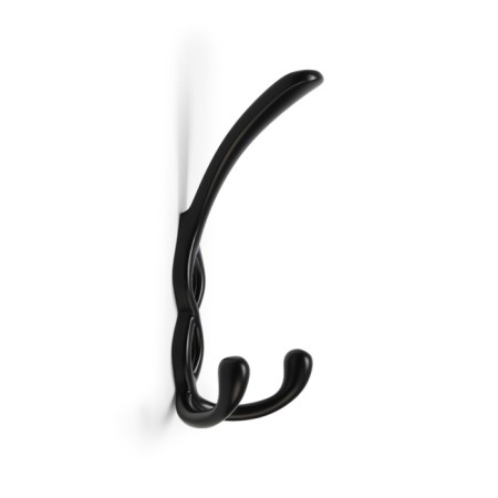 Furniture hook Cappio pigtail, three -rod, black color