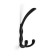 Furniture hook Cappio pigtail, three -rod, black color